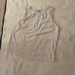 Loft Sleeveless White Blouse with button closure - Size 20/22